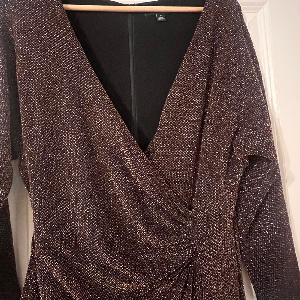 Ralph Lauren Brown Long Sleeve Dress - Picture 2 of 5